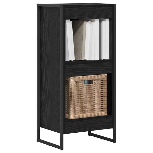 vidaXL Biblioth&egrave;que Ch&ecirc;ne noir 80 x 30 x 155 cm Bois d'ing&eacute;nierie