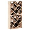 vidaXL &Eacute;tag&egrave;re &agrave; vin 2 pcs Naturel 62 x 25 x 62 cm Pin massif