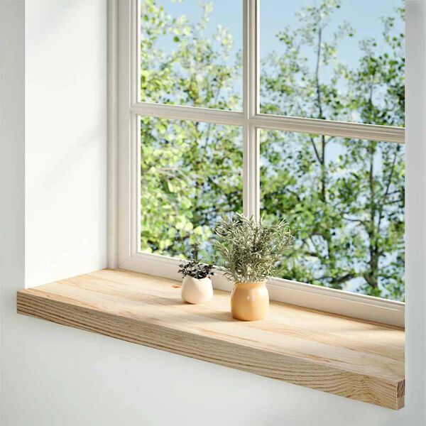 vidaXL Appuis de fen&ecirc;tre 2 pcs non trait&eacute; 70x30x2 cm bois ch&ecirc;ne massif