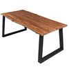 vidaXL Table &agrave; manger 170x90x75 cm Bois d'acacia massif