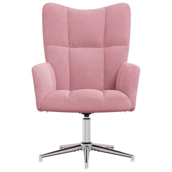 vidaXL Chaise de relaxation Rose Velours