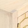 vidaXL Meuble TV doré 120x30x40 cm bois massif de manguier