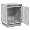vidaXL Cabinet de chevet Gris 39 x 34,5 x 50 cm Bois d'ing&eacute;nierie