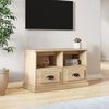 vidaXL Meuble TV ch&ecirc;ne sonoma 80x35x50 cm bois d'ing&eacute;nierie