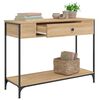 vidaXL Table console ch&ecirc;ne sonoma 100x34,5x75 cm bois d'ing&eacute;nierie