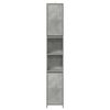vidaXL Armoire de salle de bain Gris béton 30x30x183,5 cm Aggloméré