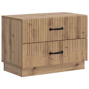 vidaXL Cabinet de chevet Ch&ecirc;ne artisanal 62 x 34,5 x 44,5 cm