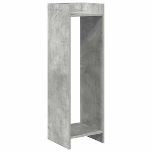 vidaXL Support de Plante Gris b&eacute;ton 30 x 30 x 100 cm Bois d'ing&eacute;nierie
