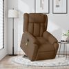 vidaXL Fauteuil inclinable de massage électrique Marron Tissu