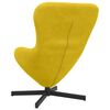 vidaXL Fauteuil &oelig;uf Jaune 63 x 73 x 90 cm Velours