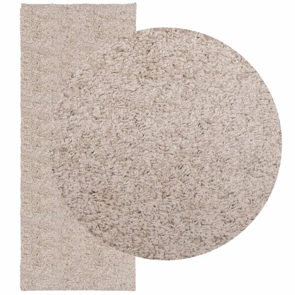 vidaXL Tapis shaggy PAMPLONA poils longs moderne beige 80x200 cm
