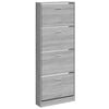 vidaXL Armoire &agrave; chaussures Sonoma gris 59x17x150 cm Bois d'ing&eacute;nierie