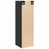 vidaXL Armoires murales 2 pcs Noir 30x30x100 cm Bois de pin massif
