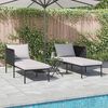 vidaXL Transat Anthracite 153 x 115 x 69.5 cm Acier enduit de poudre