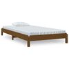 vidaXL Lit empilable Marron miel 75x190 cm Bois de pin massif