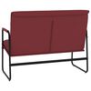 vidaXL Banc Rouge bordeaux 100x64x80 cm Similicuir