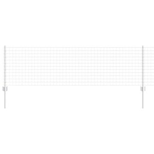 vidaXL Cl&ocirc;ture Euro avec poteau 10 x 0,6 m Acier galvanis&eacute; Argent&eacute;