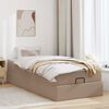 VidaXL Cadre de lit ottoman et matelas cappuccino 80x200 cm similicuir