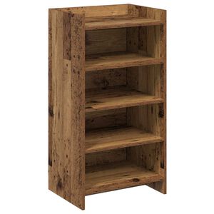 vidaXL Cabinet &agrave; chaussures avec stockage Bois ancien 48 x 36 x 92 cm