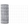 vidaXL Cl&ocirc;ture Euro 0,6 x 25 m Fer rev&ecirc;tu de PVC
