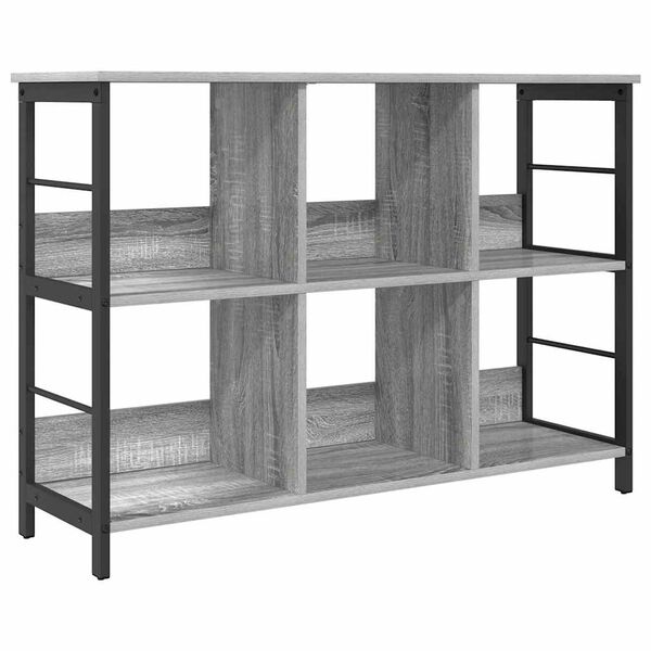 vidaXL &Eacute;tag&egrave;re Gris Sonoma 102 x 32 x 72,5 cm Bois d'ing&eacute;nierie