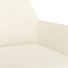 vidaXL Chaises &agrave; manger pivotantes lot de 4 Cr&egrave;me Velours