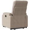 vidaXL Fauteuil inclinable taupe tissu microfibre