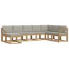 vidaXL Ensemble de canap&eacute;s d'ext&eacute;rieur 8 pc Blanc et gris clair