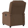 vidaXL Fauteuil inclinable de massage &eacute;lectrique marron tissu
