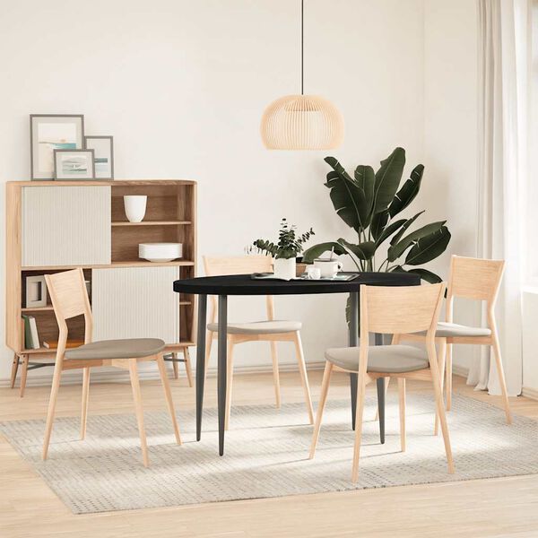 vidaXL Dessus de table marron fonc&eacute; 120x60x4cm bois ch&ecirc;ne massif ovale