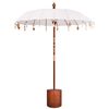 vidaXL Parasol balinais avec base Rond 190 x 190 x 295 cm