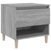 vidaXL Table de chevet Sonoma gris 50x46x50 cm Bois d'ing&eacute;nierie