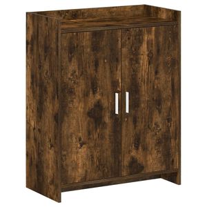 vidaXL Cabinet &agrave; chaussures avec stockage Ch&ecirc;ne fum&eacute; 73,5 x 36 x 92 cm