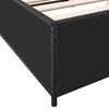 vidaXL Cadre de lit sans matelas noir 120x190 cm