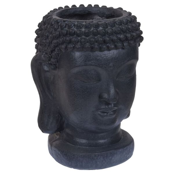 ProGarden Pot &agrave; fleurs Figurine de Bouddha 25x26x35 cm Anthracite