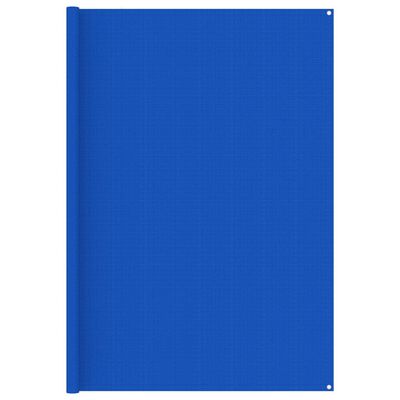 vidaXL Tapis de tente 250x300 cm Bleu