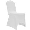 vidaXL Housses élastiques de chaise Blanc 12 pcs