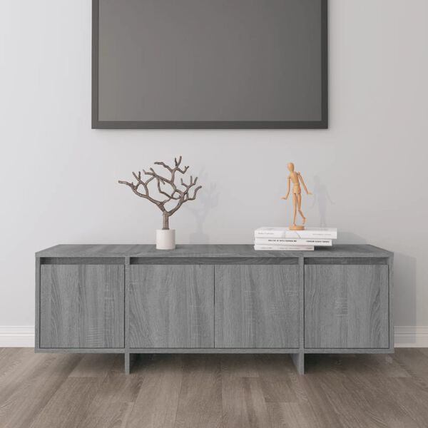 vidaXL Meuble TV Sonoma gris 120x30x40,5 cm Bois d'ingénierie