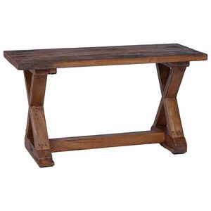 vidaXL banc Naturel 85 x 35 x 46 cm Bois massif de r&eacute;cup&eacute;ration