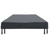vidaXL Housse de Table Uni Noir 102 x 202 x 15 cm tissu