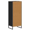 vidaXL Cabinet de salle de bain avec porte Ch&ecirc;ne noir 40 x 30 x 100 cm