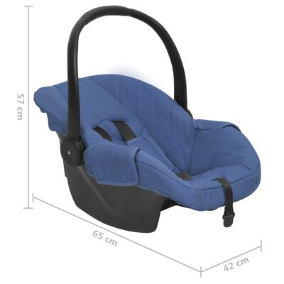 vidaXL Siège d'auto pour bébé Bleu marine 42x65x57 cm