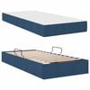 vidaXL Lit avec rangement et matelas Bleu 90 x 200 cm Polyester