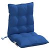 vidaXL Coussins de chaise &agrave; dossier bas lot de 4 bleu royal