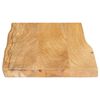vidaXL Dessus de table 50x40x2,5 cm bord vivant bois massif manguier