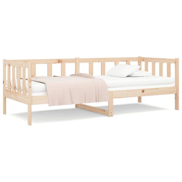 vidaXL Lit de jour sans matelas 80x200 cm bois de pin massif