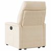 vidaXL Fauteuil inclinable &eacute;lectrique beige tissu microfibre