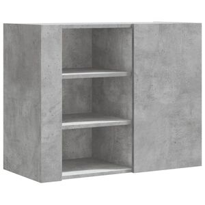 vidaXL Armoire murale gris b&eacute;ton 75x35x60 cm bois d'ing&eacute;nierie