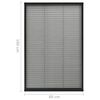 vidaXL Moustiquaire pliss&eacute;e pour fen&ecirc;tre Aluminium Anthracite 80x160cm