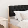 vidaXL T&ecirc;te de lit capitonn&eacute;e Noir 75 cm Pin massif